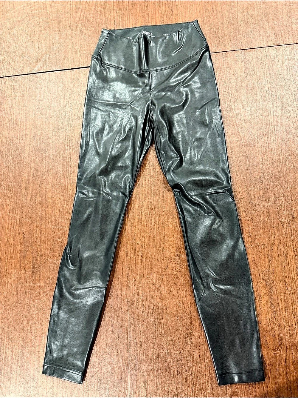 White House Black Market Faux Leather Leggings Black